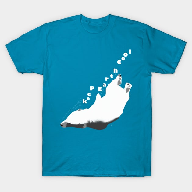 Keep Earth Cool Polar Bear T-Shirt by AshStore